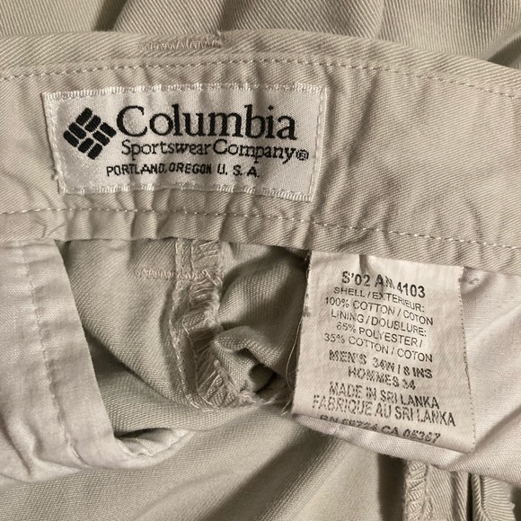 Mens Columbia Golf Shorts Size 34 inseam 8” - Picture 1 of 3